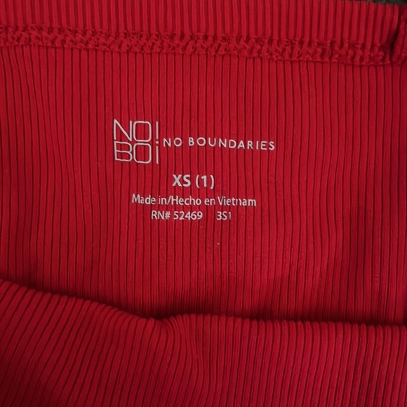 NO BOUNDARIES red tank top xs - Picture 3 of 3